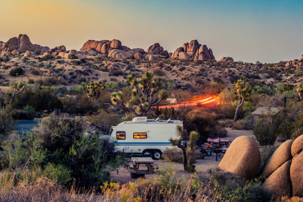 Campground in Joshua Tree. 