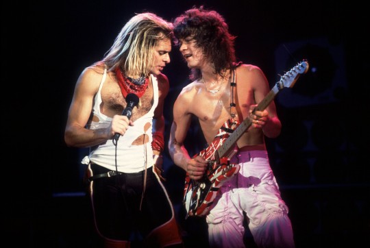 David Lee Roth and Eddie Van Halen of Van Halen on 10/11/81 in Chicago, 